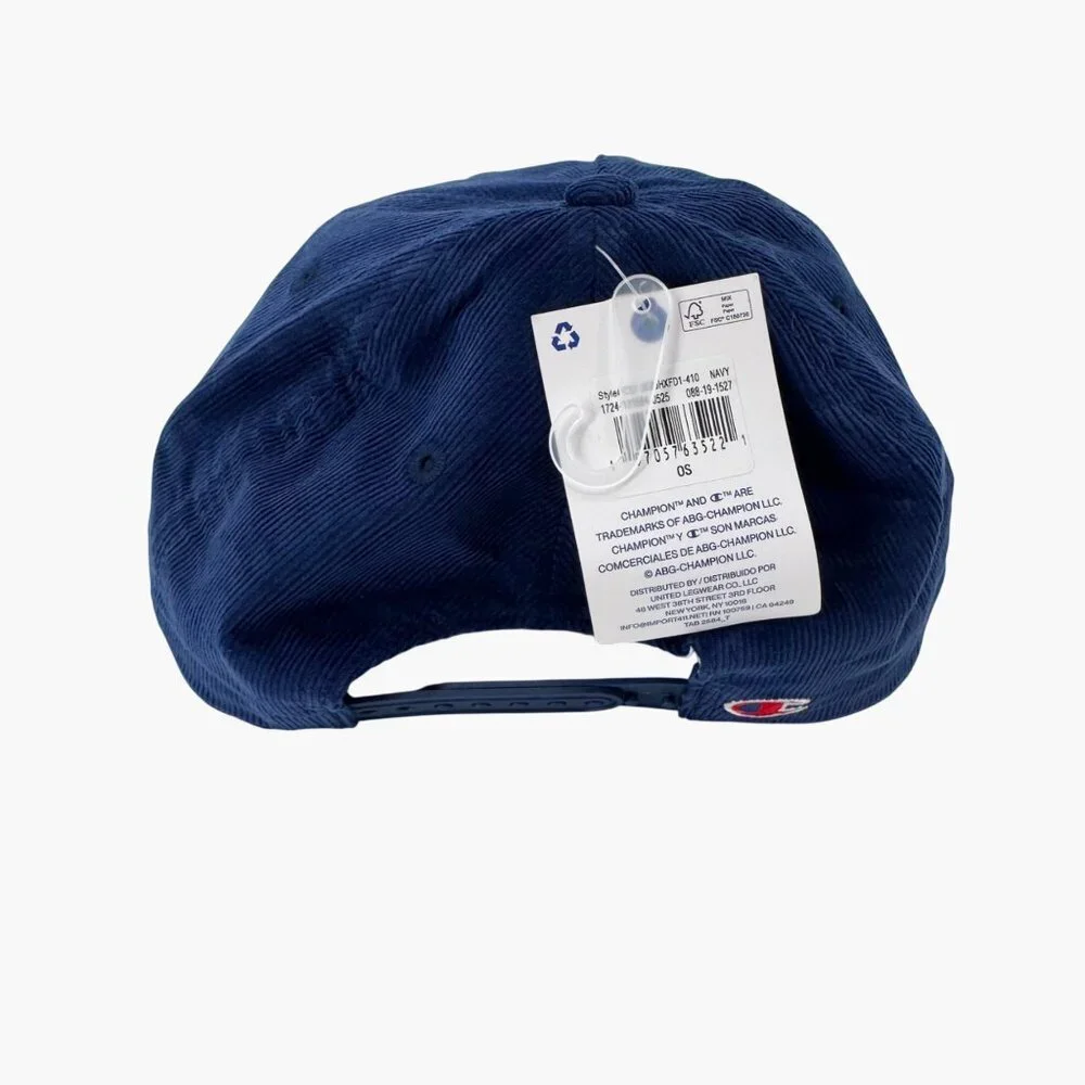 NEW Champion Adult Hobby Corduroy Baseball Hat - Navy